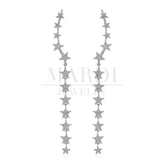 Mardi Jewelry ต่างหูเงินแท้ 925 Shooting Star Earpins Silver