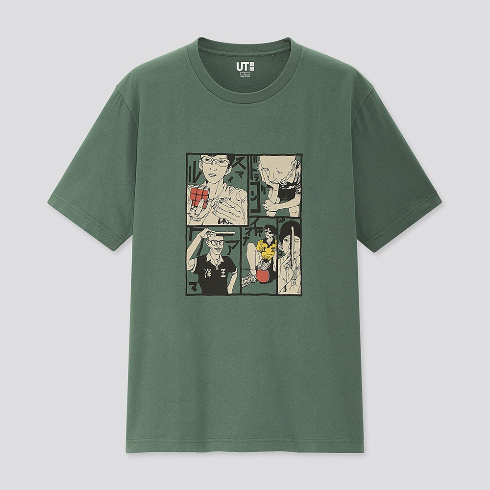 เสื้อยืดคอกลมแฟชั่น เสื้อยืดแขนสั้นพิมพ์ลาย Manga สําหรับผู้ชายและผู้หญิง