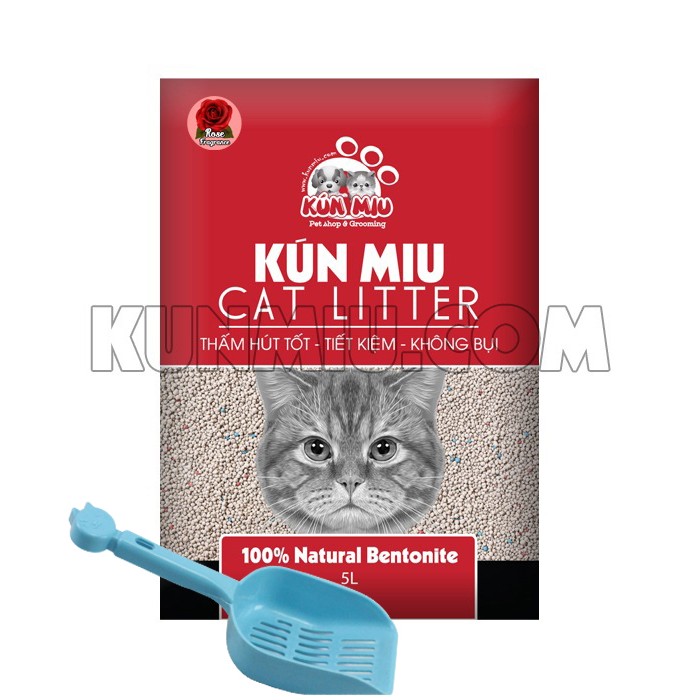 COMBO 4: 1 KUNMIU ROSE SCENTED SAND 5L + 1 THICK SLUTS (8,000 VND REDUCED ถึง 69,000 VND)