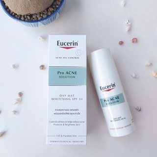 Eucerin Pro ACNE SOLUTION DAY MAT WHITENING SPF30 50 ML. ลดรอยดำรอยแดงจากปัญหาสิว