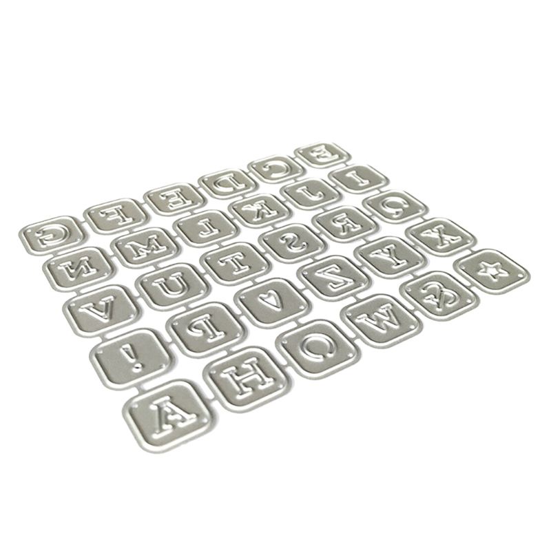 Alphabet Letters Metal Cutting Dies Stencil Scrapbooking DIY Album Stamp Paper