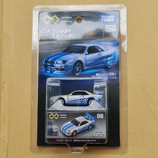 tomica​ premium unlimmited nissan​ R34 รถเหล็ก​ ล้อยาง