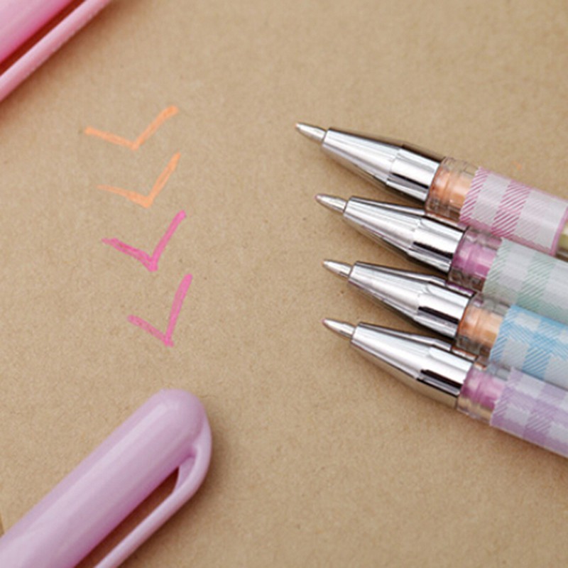 【Purpleredto】2pc Cute HighPen Marker Stationary Point Pen Ballpen 6 ...