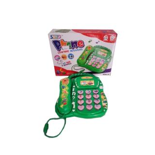Snook Toys โทรศัพท์บ้านมีเสียง มีไฟ - สีเขียวnook Toys โทรศัพท์บ้านมีเสียง มีไฟ - สีเขียว