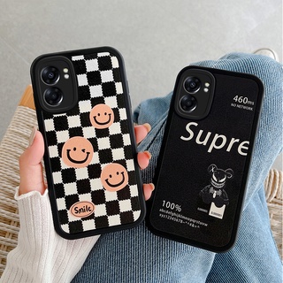 เคส OPPO A76 A78 Reno8t A77s A57 4G 2022 A96 A77 5G Reno 8Z 5G 8 Pro A53 A15s A15 A92 A52 A31 เคส Reno7 Pro 7 Z Lite Reno 8T 7 6 5 Pro 4 A72 A33 A5 A9 2020 A12e A12 A7 A5s A3s F11 F9 K3 เคสนิ่ม ลายสก็อตหมีกันกระแทก