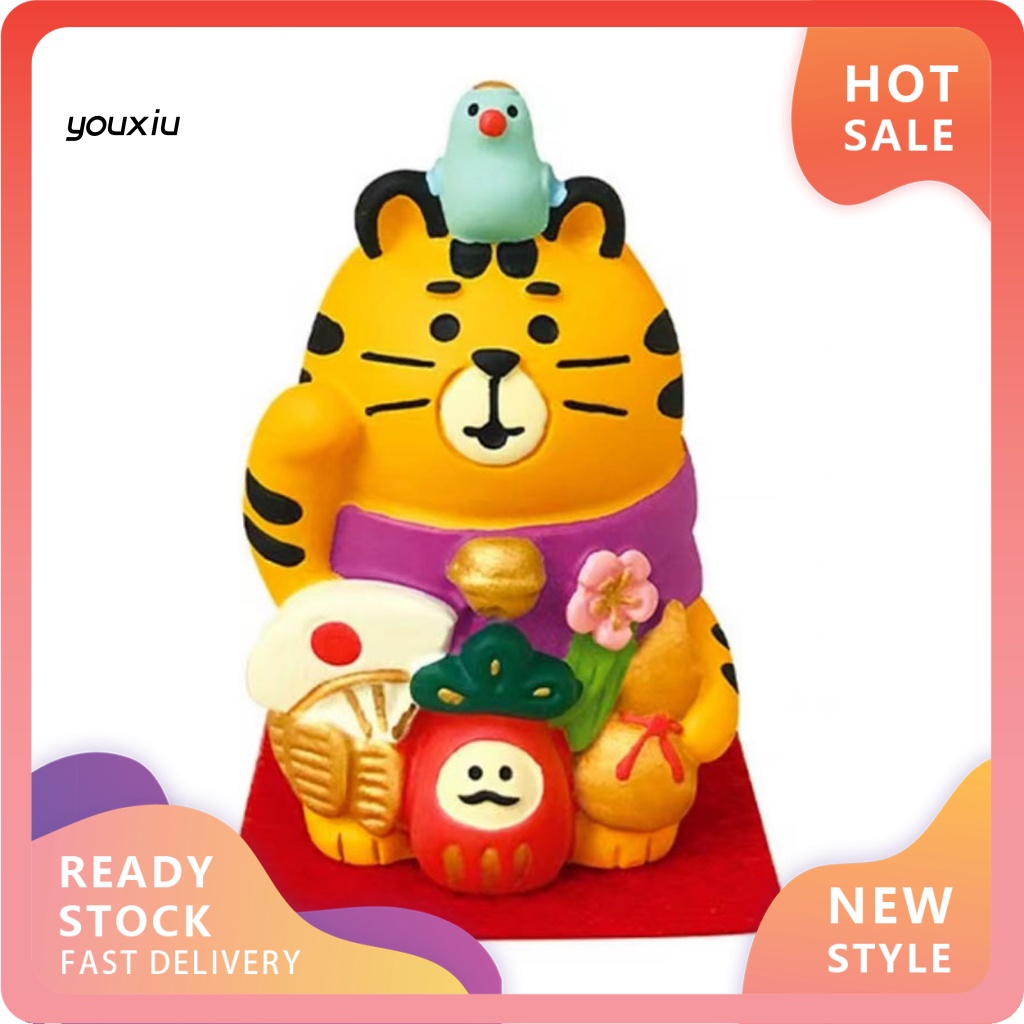 Yx ประติมากรรมเรซิ่น รูปแมวน่ารัก 2 แบบ สําหรับตกแต่งออฟฟิศ เทศกาล