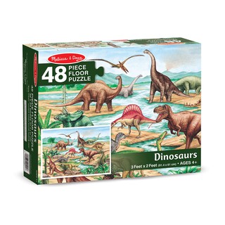 [48ชิ้น] รุ่น 421 จิ๊กซอว์จัมโบ้ ไดโนเสาร์ Melissa &amp; Doug Dinosaurs Floor Puzzle รีวิวดีใน Amazon USA ขนาด 60x90 cm