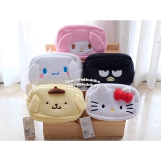 Sanrio 🧚🏻‍♀️กระเป๋าใส่ดินสอ / เครื่องสำอางค์ my melody,cinnamon,pompompurin,kitty,badbadz maru