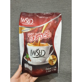 เพรียว คอฟฟี่ กาแฟปรุงสำเร็จรูปชนิดผงสูตรผสมโครเมียม 12 กรัม x 12 ซอง กาแฟ