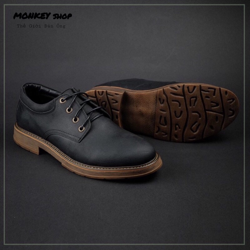 [ Type 1 - Nappa Leather ] รองเท้า Doc แบบผูกเชือก รองเท้าโลฟเฟอร์หนัง Nappa krep Sole - ภาพถ่ายจริง