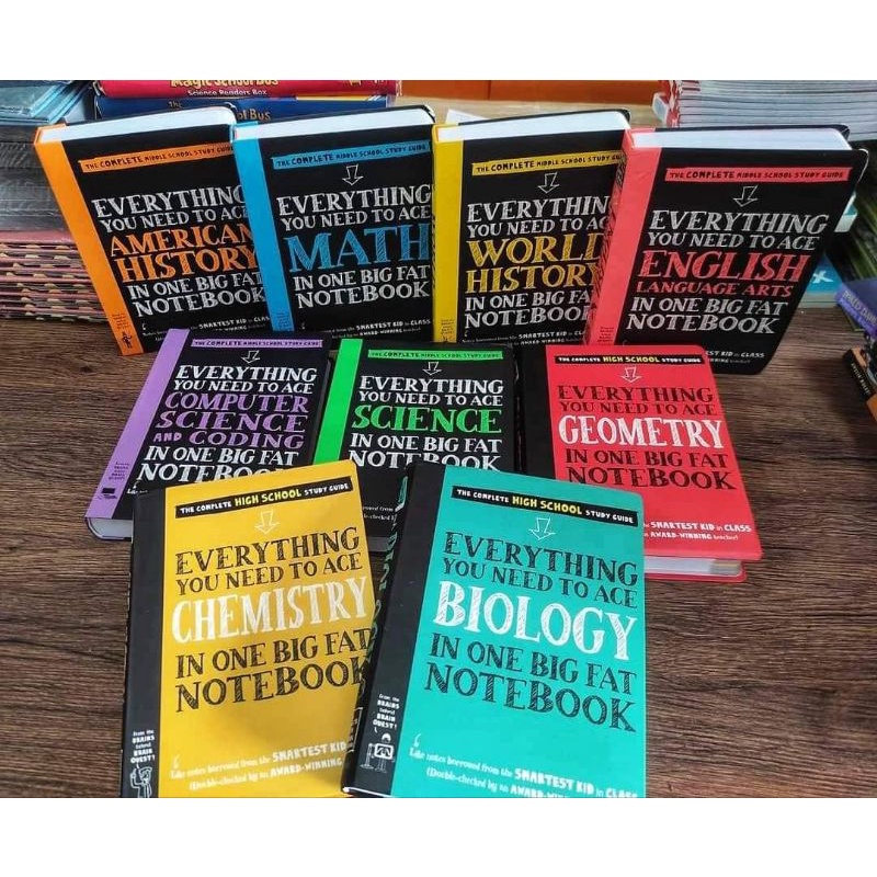 Big Fat Notebook/Science/Math/English/World history/American History/ Biology/ Geometry / Chemistry