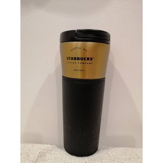 พร้อมส่งที่ไทย! Starbucks Exclusive Gifting Copper with Black Sleeve Tumbler (16 oz.) สีดำตัดทอง Starbucks ของแท้ 100%