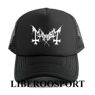 Mayhem หมวก | หมวกวง Mayhem | หมวกวงดนตรี | หมวกรถบรรทุก ผ้าตาข่าย สําหรับผู้ชาย และผู้หญิง