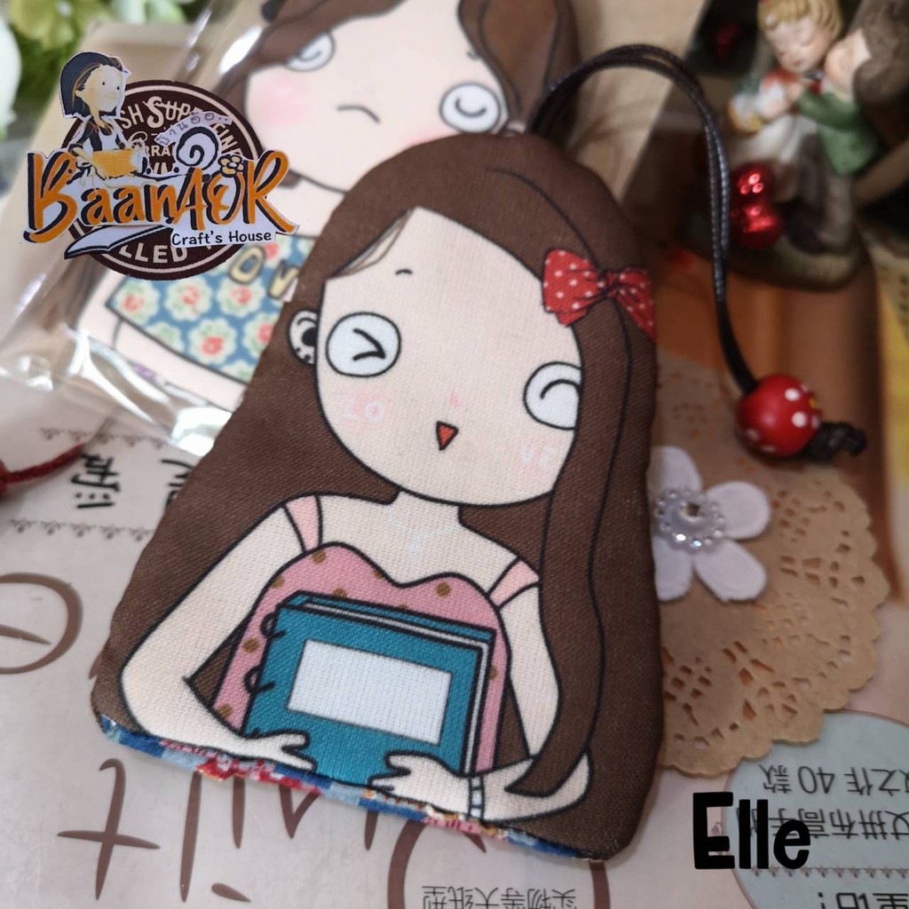 DIY-KG-20144 Elle Keycover ที่เก็บกุญแจ ลายสาวน้อย Elle