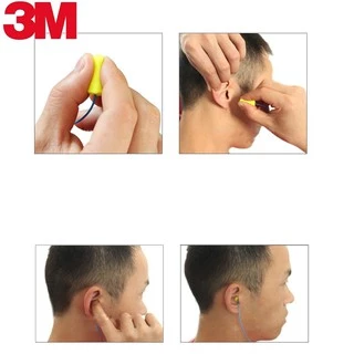 3M 1250 Earplug ปลั๊กอุดหูลดเสียง โพม น้ำหนักเบา ใช้งานง่าย ไม่เจ๊บหู (สำหรับร้านค้า มีพิเศษ)