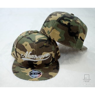 หมวกฮิปฮอปแบบเต็มใบ หมวกsnapbackเต็มใบ hiphopไม่มีที่ปรับ ปักชื่อ