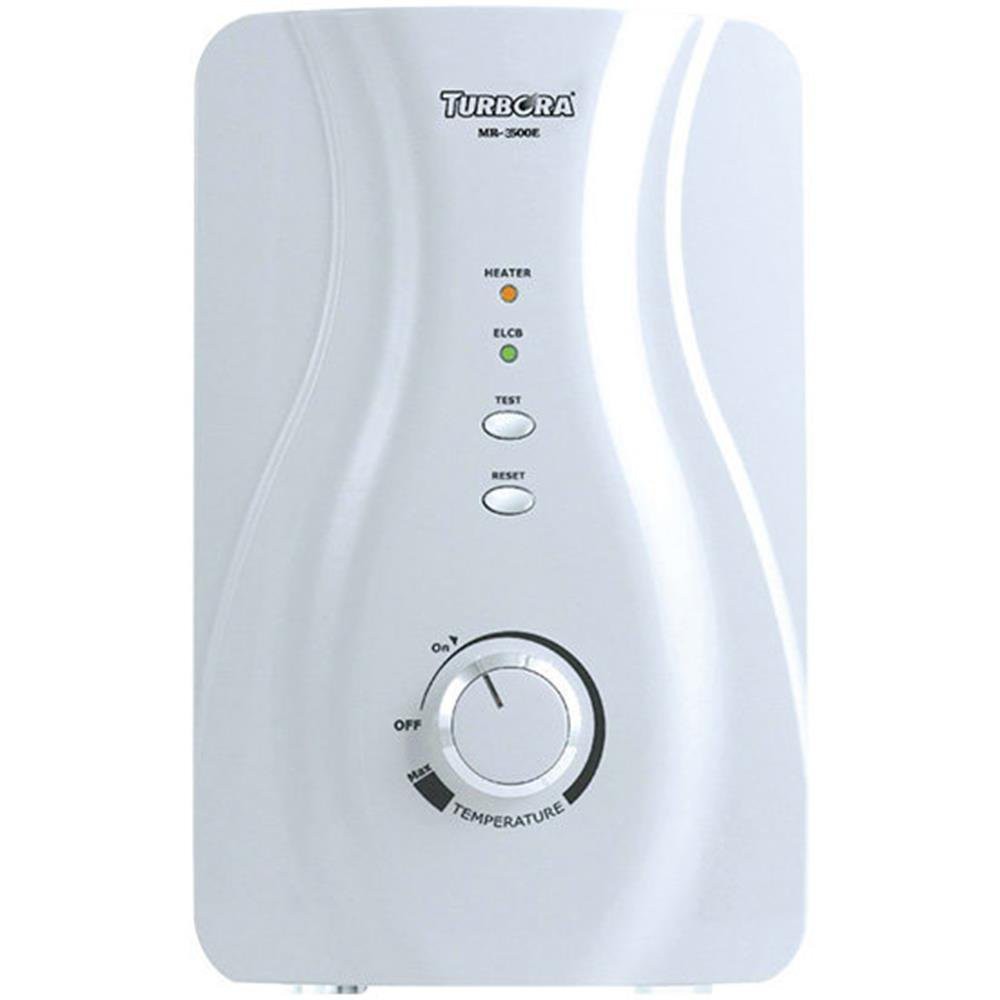 Water heater SHOWER HEATER TURBORA MR-3500E 3500W WHITE Hot water heaters Water supply system เครื่องทำน้ำอุ่น เครื่องทำ