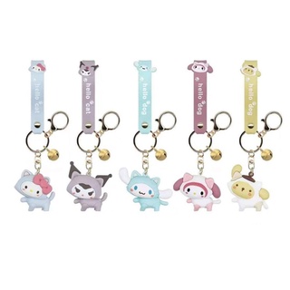พวงกุญแจนำโชค Sanrio Friends ชุด Cat Mascot