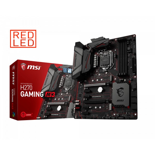 ชุดเมนบอร์ด Mainboard MSI H270 Gaming M3(มีกล่อง) + CPU Pentium G4400 + RAM HyperX DDR4(2400) 8G (มี