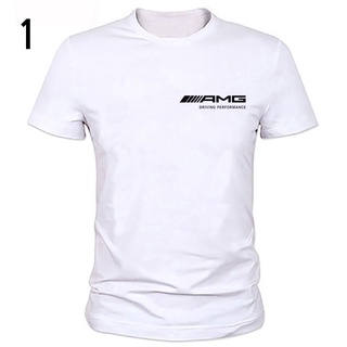 แขนสั้นcrew neckใหม่ เสื้อยืด พิมพ์ลายรถแข่ง แฟชั่นฤดูร้อน สําหรับผู้ชาย A1S-XXXXL