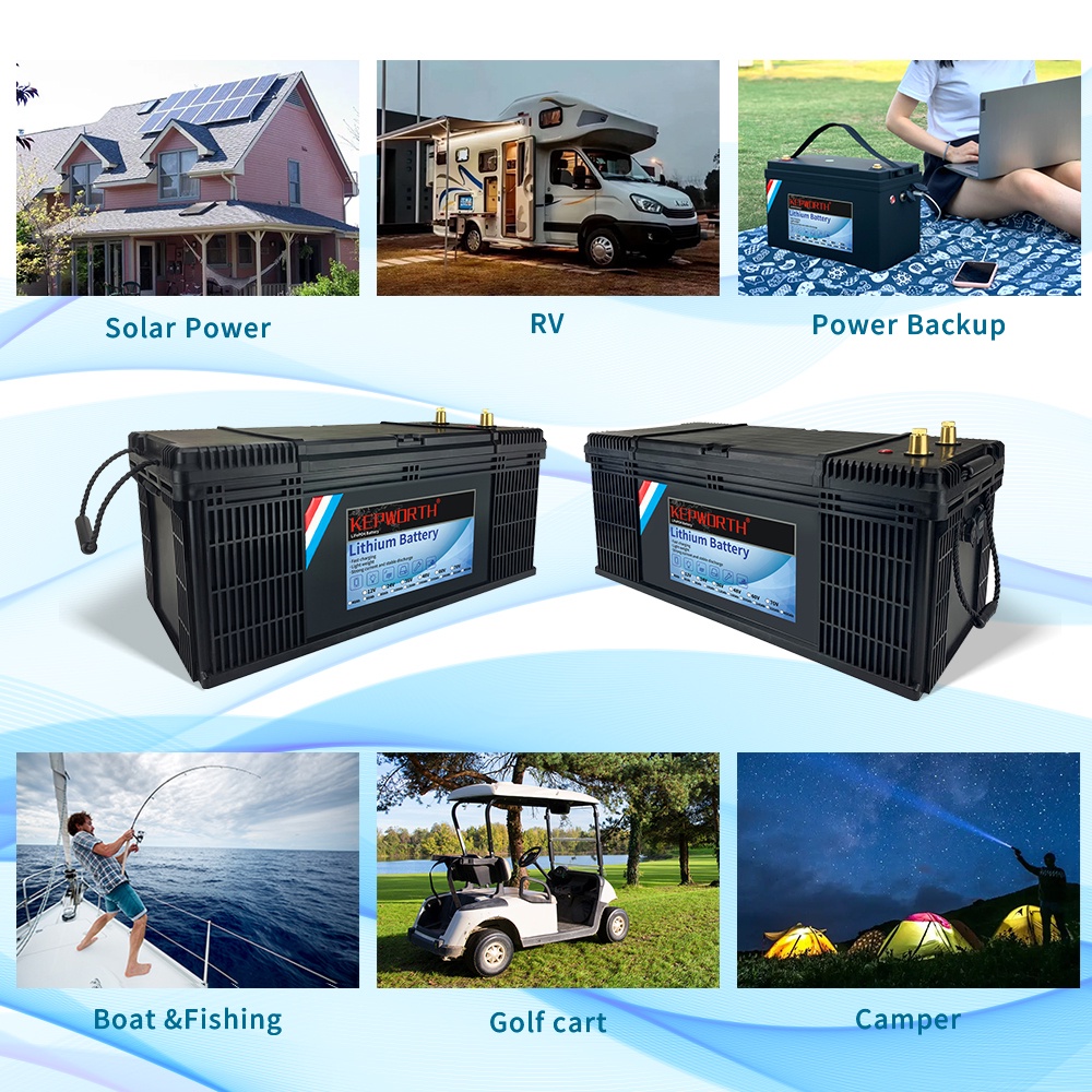 ขอแนะนำNew 12V 200Ah Lithium LiFePO4 Battery Deep Cycle Built-in BMS ...