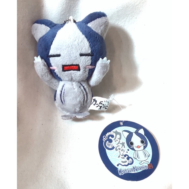 (พร้อมส่ง 💘🇹🇭) พวงกุญแจตุ๊กตาแมวเมะ ญี่ปุ่น Katsuo Nyanko 💙🐱