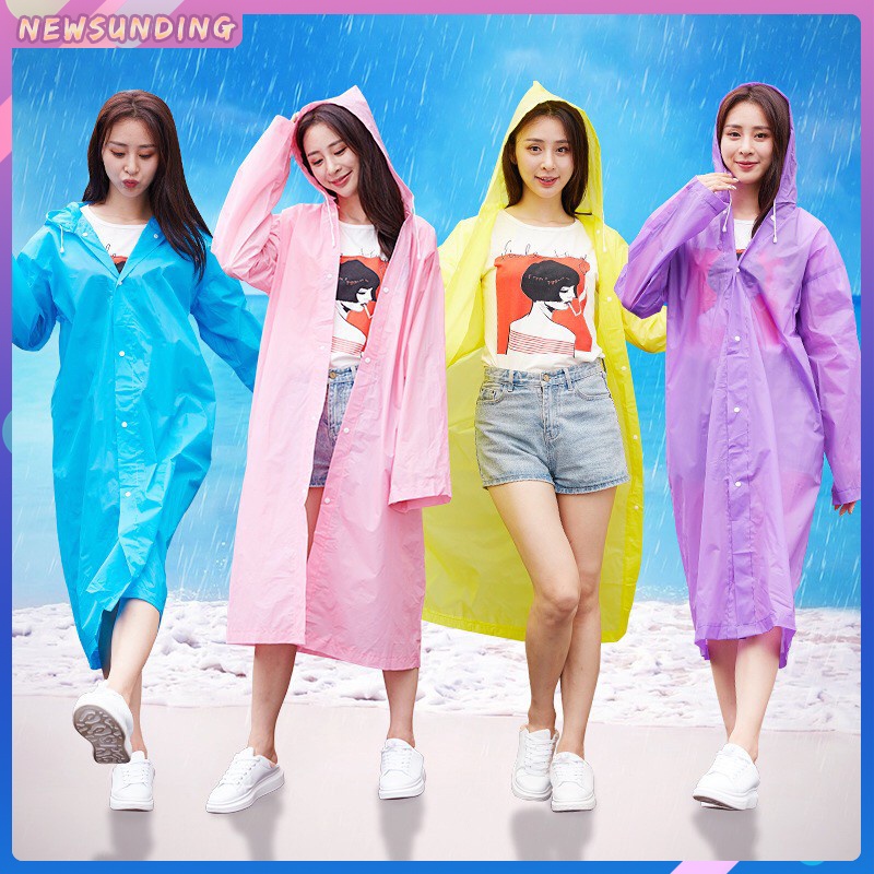 Rain coats แบบหนา A127 เสื้อกันฝนผู้ใหญ่ พร้อมฮู้ นแฟชั่น ชุดกันฝน