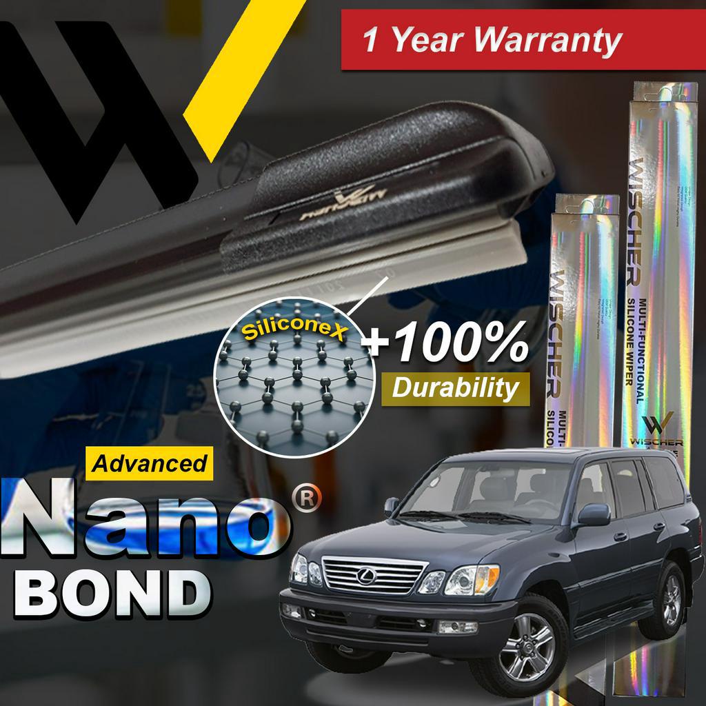 [SiliconeX] Lexus LX 470 LX470 1999 - 2007 Wischer Nano-BOND ใบปัดน้ําฝนซิลิโคน (1 ชุด)