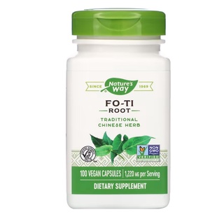 Natures Way, Fo-Ti Root 610 mg 100 Vegan Capsules