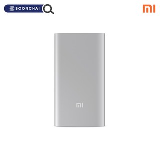 🔥 เพาเวอร์แบงค์ Xiaomi Mi Power Bank แบตเตอรี่สำรองความจุ 5000mAh สี Silver สินค้าใหม่ของแท้ 100%