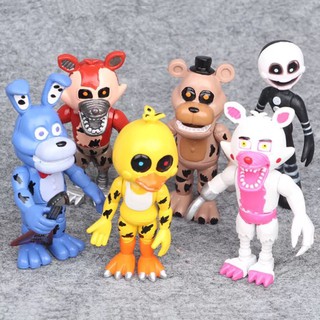 ++พร้อมส่งจากไทย++ ส่งจากไทย เซต6ตัว five nights at freddy Foxy Bear Bonnie Mangle Clown Chica