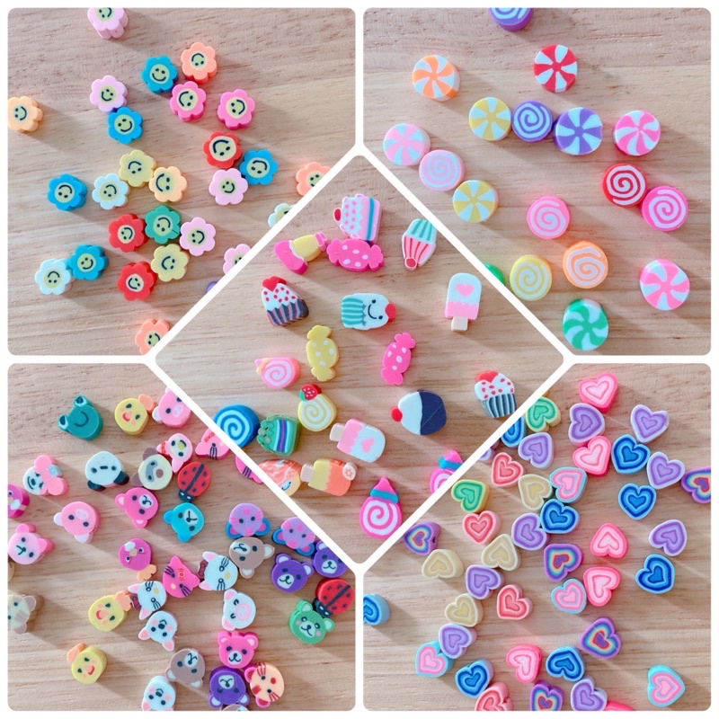 y072 ลูกปัดดินปั้น ดินโพลิเมอร์ตกแต่งdiy