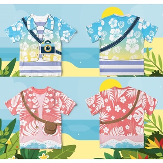 พร้อมส่ง เสื้อครอบครัว สงกรานต์ ซัมเมอร์ Summer เที่ยวทะเล เสื้อคู่ พ่อแม่ลูก ส่งด่วน มีสต็อค