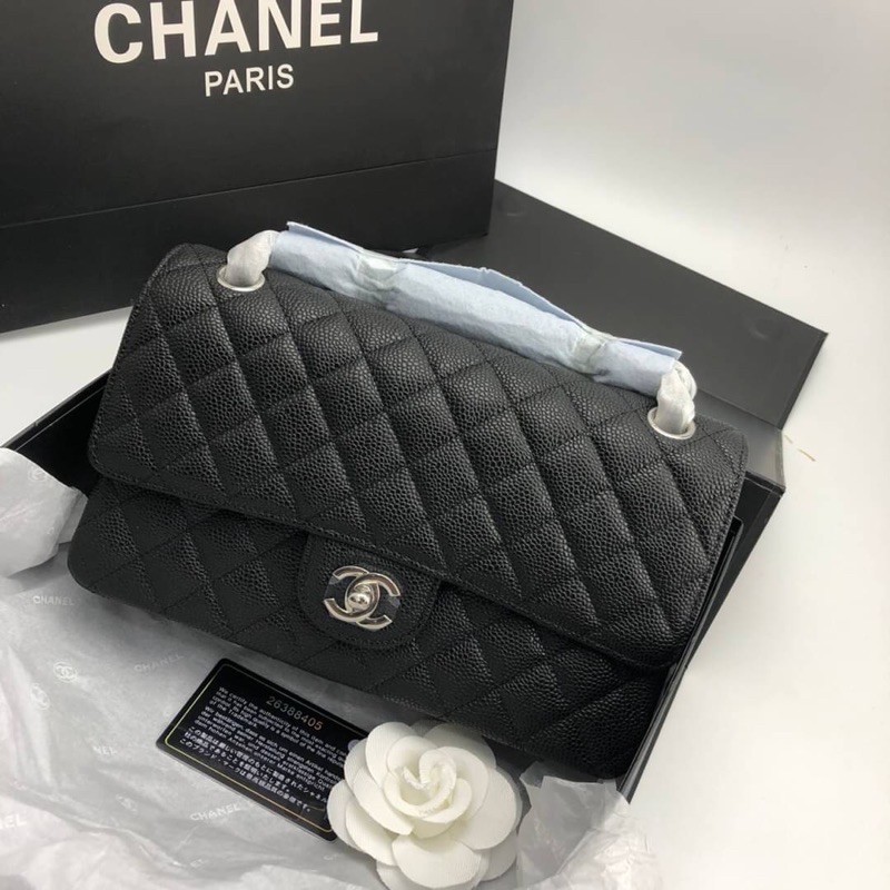 Chanel classic “10 silver hardware full set option