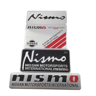 1 x อลูมิเนียม NISMO Nissan Motorsports โลโก้รถยนต์ อัตโนมัติ ตกแต่งตราสัญลักษณ์ สติกเกอร์รูปลอก สําหรับ Nissan