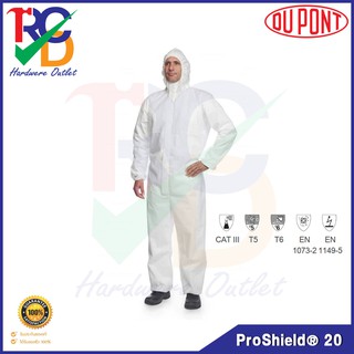 DuPont ชุดกันสารเคมี ProShield20 type 5/6 White