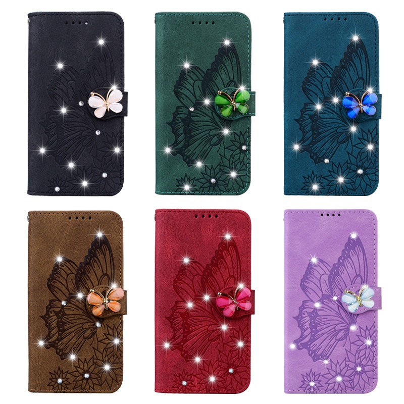 เคสโทรศัพท์หนัง ฝาพับ พร้อมช่องใส่บัตร และขาตั้ง สําหรับ Samsung Galaxy A24 A25 A23 A33 A53 A34 A54 5G