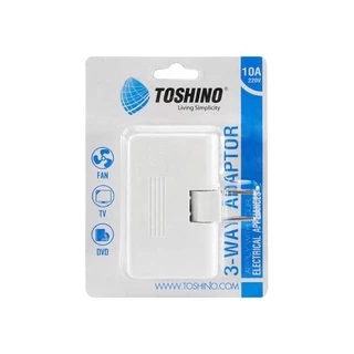 TOSHINO ปลั๊กพับได้ 3-WAY ADAPTOR รุ่นTN.335 โตชิโน่ ขาปลั๊กพับได้ เต้ารับ เต้าเสียบ  ขาปลั๊กสามทาง