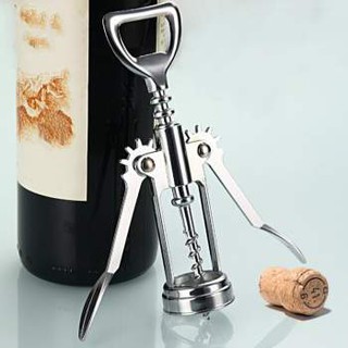 Red Wine Opener ที่เปิดขวดไวน์ ที่เปืดไวน์ ที่เปิดจุกไวน์ ที่เปิดขวดอเนกประสงค์ ด้ามจับใช้เป็นที่เปิดขวด T0125