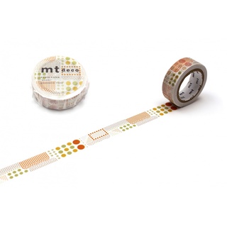 mt masking tape (15mmx7m) various dot (MT01D526) / เทปตกแต่งวาชิ (15mmx7m) ลาย various dot แบรนด์ mt masking tape ประเทศ