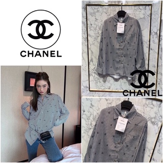 เสื้อเชิ้ต CHANEL 2022SS กระดุมเพชร CC