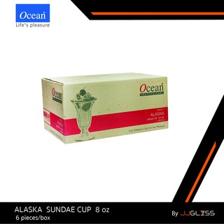 JJGLASS - (Ocean)  P00315 Alaska Sundae Cup -  แก้วไอศครีม ถ้วยไอศครีม ยี่ห้อโอเชี่ยน  บรรจุ 6 ใบ