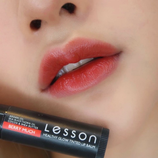 LESSON | BERRY MUCH,HEALTHY GLOW TINTED LIP BALM ลิปบาล์มเฉดสีธรรมชาติ | บำรุงริมฝีปาก กลบปากคล้ำ