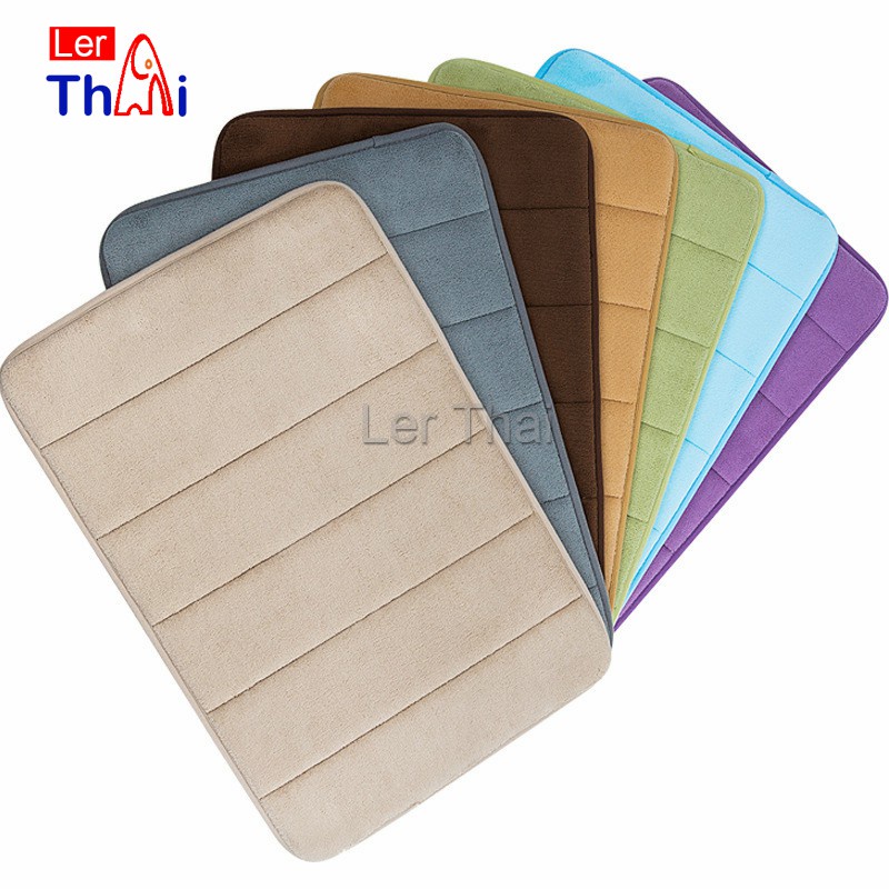 LerThai พรมเช็ดเท้า 40x60 C m เมมโมรี่โฟม พรมกันลื่น Anti-slip mat