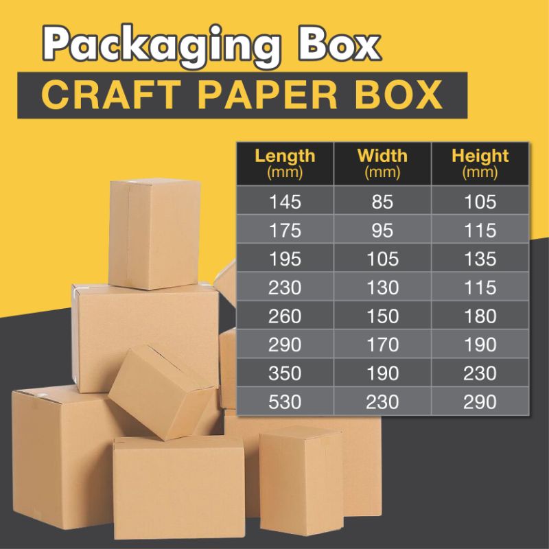 Buy10 Free 1 (CARTON BOX/ PACKAGING BOX/ PACKING BOX/ BOX KOTAK)