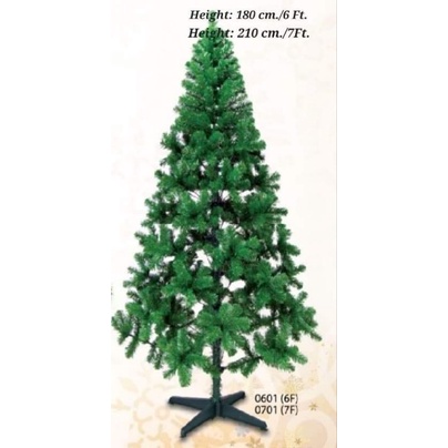 ต้นคริสมาสต์ขนาดใหญ่ 6 ฟุต(1.8M/6Ft.)/ 7 ฟุต(2.1M/7Ft.) ผลิตในไทย Christmas Tree (Made in Thailand)