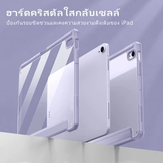 GOOJODOQ 🇹🇭 เคสไอแพด สำหรับ iPad Pro11 Air4 Air5 gen10 ​​10.9 gen9 8 7 10.2 Case ฝาครอบอะคริลิคใส
