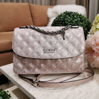 Guess Logo Dominique Crossbody Bag กระเป๋าสะพาย