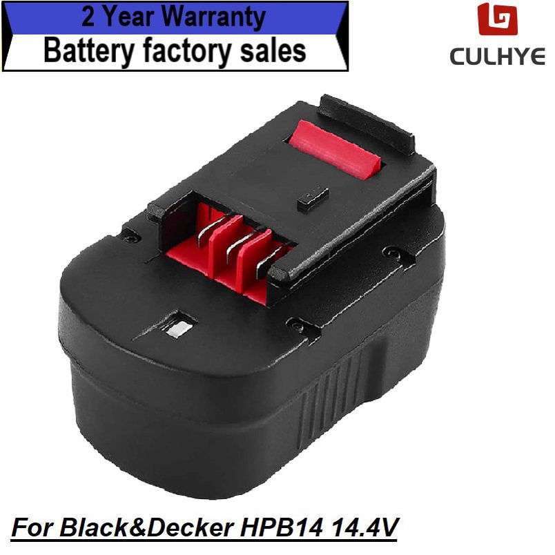 A14 14.4V Ni-MH แบบชาร์จไฟได้แบตเตอรี่เครื่องมือสำหรับ Black & Decker HPB14 FSB14 A144EX SXR14 KC200