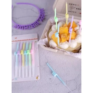 A51 🎂ถูกที่สุด🎂 เทียนวันเกิด เทียนปักเค้ก พร้อมส่งในไทย(เทียนเกลียว-สีสัน)